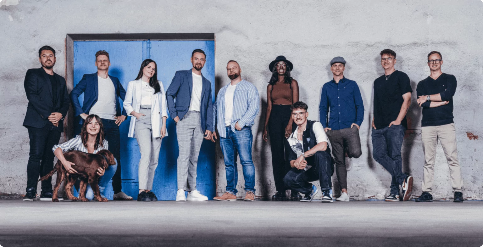 Team von Marketingexperten